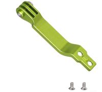Soporte de luz plegable para bicicleta, soporte de aleación de aluminio con interfaz de doble oreja, compatible con Brompton/Dahon/NEO para cámaras deportivas (verde claro)