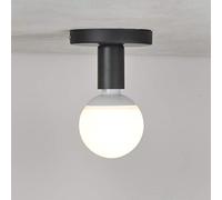 Soporte de luz Soporte de lámpara Retro E27 Soporte de lámpara de Pared Techo/Pared Base Lámpara Colgante Socket Lámpara de techo para hogar Dormitorio sala comedor pasillo Chao Zan, Negro