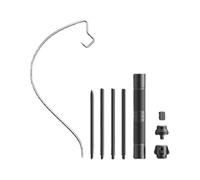 Soporte de luz telescópico, trípode de luz plegable de metal telescópico para exteriores, trípode de linterna portátil, trípode de cámara de acero inoxidable, linternas de pesca