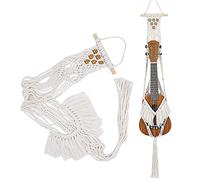 Soporte de macramé para ukelele, soporte de pared para ukelele tenor, decoración de pared, funda de ukelele, kit alternativo