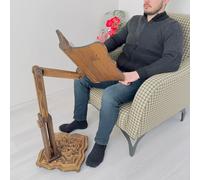 Soporte de madera ajustable de gran tamaño para libros pesados | Corán, Biblia, diccionario, soporte para libros de cocina, soporte multifuncional enorme