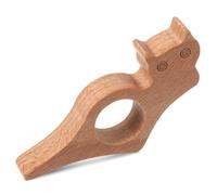 Soporte de madera con diseño de gato, para abrir páginas, para leer, con agujero grande, de madera, marcapáginas, accesorios de regalo para los amantes de la lectura