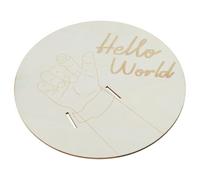 Soporte de madera natural para recuerdos de nacimiento de bebé, grabado con detalle de nacimiento para nuevos padres, recién nacidos, anuncio de nacimiento, hitos de crecimiento, regalos