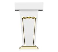 Soporte de madera para atril con cajón, altura ajustable para escuela, iglesia, embajada, academia y conferencia de prensa, y muebles de presentación elegantes
