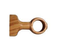 Soporte De Madera Para Barra Cortinas Apoyo Natural Robusto y Decorativo