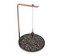 Soporte de madera para exhibición de e incienso, bandeja de estante estilo de meditación mística, almacenamiento con múltiples ranuras + bandeja de incienso integrada, material de madera