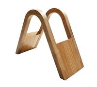 Soporte de madera para filtro de café en forma de V, soporte vertical para organizar filtros de fondo plano, estante de ahorro de espacio para casa, oficina, cafetería, acabado de madera natural