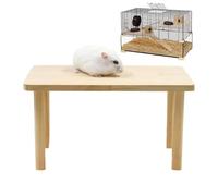 Soporte De Madera Para Hamster - Plataforma De Actividad Para Mascotas, Robusto Para Animales Pequeños, Satisfacción Completa De Las Necesidades | Base Interactiva De Ejercicio Para