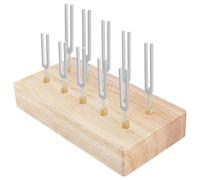 Soporte de madera para horquilla de afinación, con capacidad para hasta 10 tenedores de afinación para un almacenamiento cómodo