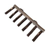 Soporte de madera para loros, escalera para pájaros, masticar, garras de pie, juguete para pájaros pequeños, fácil de fijar para jaula, percas de pájaros, escalera, cacatúas, conures, periquitos