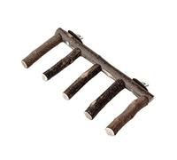 Soporte de madera para loros, escalera para pájaros, masticar, garras de pie, juguete para pájaros pequeños, fácil de fijar para jaula, percas de pájaros, escalera, cacatúas, conures, periquitos