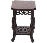 Soporte de Madera para Macetas, Pedestal de Exhibición para Jardinera | Base Hogar, Adecuado para Tea Set y Art Craft, Acabado en Madera, Uso en Shopping Room y Bar