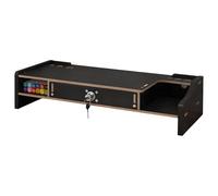 Soporte de madera para monitor, 48,8 x 20 x 10,5 cm, Nizer elevado con Der, nizer de escritorio para laptop, PC, TV Sn, impresora y Statery Sto