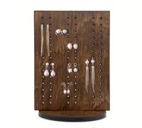 Soporte de madera para pendientes - Organizador de pendientes de gran capacidad con diseño desmontable, no requiere , regalo de decoración para tocador de estilo para y la graduación, de joyería
