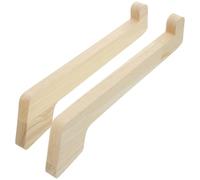 Soporte de Madera para Portátil Elevador Portátil para Tablet y Notebooks | Pack de 2 Piezas, Diseño Portátil de Dos Piezas, Color Caqui, para Oficina en Casa y Tienda