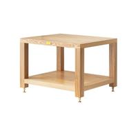 Soporte de madera para reproductor de discos con gabinete de consola multimedia AV para DVD y muebles de audio estéreo (23.6 x 19.7 x 17.1 pulgadas)