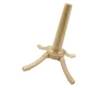 Soporte de madera para saxofón soprano con almohadilla de silicona antideslizante para almacenamiento seguro y almacenamiento 22 x 22 x 28,5 cm, soporte de madera para saxofón soprano