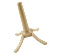 Soporte de madera para saxofón soprano seguro, ajuste cómodo para pequeños instrumentos de latón de 22 x 22 x 28,5 cm, soporte de madera para saxofón soprano