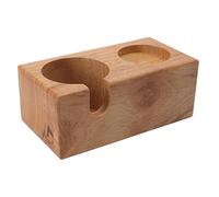 Soporte de Madera para Tamper de Café, Diseño Compacto y Pulido, Compatible con Tamper de 51-58mm, Material de Haya, Estable y Funcional, Color (Burbuja)