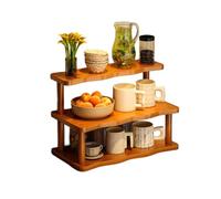 Soporte de Madera para Tazas de café, Organizador de encimera, Estante para Accesorios de Barra de té, Soporte para Matcha, Expositor de Tazas, Estante para condimentos de Cocina,