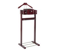 Soporte de madera para trajes con soporte Der, perchero sin arrugas para oficina, dormitorio y hotel, elegante solución de almacenamiento y ropa