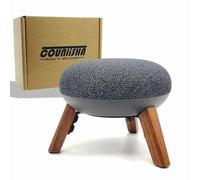 Soporte de Madera Real para Google Home Mini y Nest, Trípode con Marco de Metal Antideslizante Seguro y Estable para el Escritorio