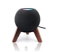 Soporte de Madera Real para Homepod Mini (lanzado en 2020), trípode de Madera con Marco de Metal, Soporte Seguro y Estable con Almohadilla de Silicona Antideslizante Que Protege Bien el Mini Altavoz