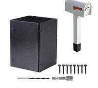 Soporte de malla ajustable para correos de metal, protector de pantalla pesada y resistente al agua, panel de defensa, manga Versátil, ajuste Timber Mailbox Poles Garden Fence Enclosure Outdoor Safety