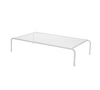 Soporte de malla para monitor, elevador ergonómico de escritorio con robusto marco de metal para uso en oficina y hogar, plataforma duradera y