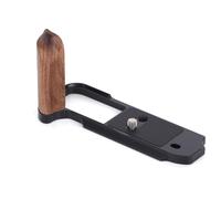 Soporte de mango en forma de L de madera de nogal con placa de liberación rápida Arca para Sony RX1R III /RX1R3, mango de agarre de madera, compatible con cabezal de trípode y montaje de tornillo de 1
