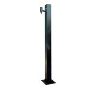 Soporte de manguera autoportante con grifo de acero inoxidable 304 para jardín, columna de agua, grifo montado en el suelo, fuente exterior para uso en jardín (95 × 6 cm)