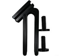 Soporte de manguera de cubo Soporte de clip de manguera de agua para jardín Borde de cubo Herramienta de limpieza de tanque de peces Color gris Tamaño compacto Diseño ligero Fácil de instalar (negro)
