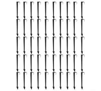 Soporte de manguera de jardín negro 50 piezas para tubos de polietileno de 16 mm y 20 mm para tubería de arcilla de goteo para asegurar la línea de riego en parche de verduras y parterres con material