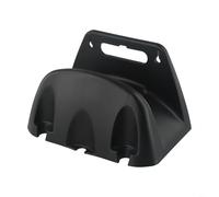 Soporte de manguera de jardín resistente montado en la pared para agua, piscina, compresor de aire y cables de extensión - Estante de manguera de plástico PP para garaje, patio y uso al aire libre