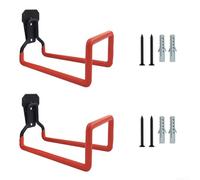 Soporte de manguera para exteriores, 2 piezas para valla y revestimiento de casa con base de montaje fuerte y agarre antideslizante para cables de agua y alimentación (naranja)