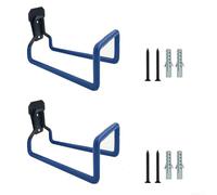 Soporte de manguera para exteriores, 2 piezas para valla y revestimiento de casa con base de montaje fuerte y agarre antideslizante para cables de agua y alimentación (azul)