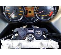 Soporte de Manillar con voltímetro, termómetro y Doble Toma USB para Suzuki V-Strom DL650 2004-2011