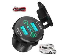 Soporte de manillar para cargador de teléfono de moto, cargador de teléfono para moto USB - Cargador de teléfono seguro para motocicleta | Cargador USB multiprotección para coche, quad