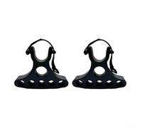 Soporte de manillar portátil y ajustable para reparación de bicicletas con múltiples agujeros, diseñado para estabilidad y apoyo durante tareas de mantenimiento