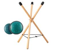 Soporte de mano | Soporte de tambor portátil y resistente de madera maciza ajustable | Soporte estilo caja para lengua de acero y tambores huecos para adultos para tocar instrumentos musicales