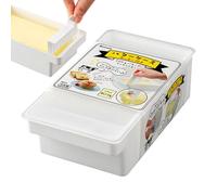 Soporte de mantequilla, soporte de queso, de mantequilla rectangular con tapa, Bandeja de mermelada portátil, guardián de multifuncional para el hogar, viajes