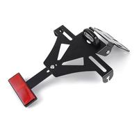 Soporte De Marco Trasero para Placa De Matrícula Trasera con Luz LED, Accesorios Universales Ajustables para Motocicleta Soportes de matrículas para Moto