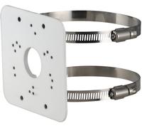 Soporte de mástil/poste para cámaras tipo bala o domo (blanco) - CON MARCA