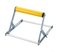Soporte de material ajustable para máquina de corte, 55-135 mm de altura, trípode auxiliar para cortar mesa elevadora, uso en banco de trabajo (amarillo)