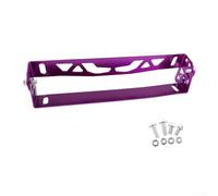 Soporte de matrícula ajustable de aleación de aluminio, marco de montaje frontal, instalación multiángulo, compatible con rejilla de parachoques personalizada, decoración exterior del coche (morado)