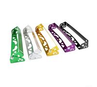 Soporte de matrícula ajustable de aleación de aluminio, marco de montaje frontal, instalación multiángulo, compatible con rejilla de parachoques personalizada, decoración exterior del coche (verde)