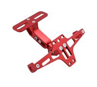 Soporte de matrícula CNC for Motocicleta, Compatible con MT07, MT09, MT10 y 888, 849, 851, 749, 898 y 1198.(Red)