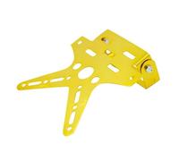 Soporte De Matrícula De Motocicleta, Soporte De Montaje De Aluminio Ajustado, Cubierta De Placa De Número De Registro, Accesorios De Aleación Universal Soportes de matrículas para Moto(Yellow)