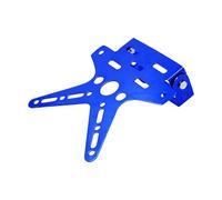 Soporte De Matrícula De Motocicleta, Soporte De Montaje De Aluminio Ajustado, Cubierta De Placa De Número De Registro, Accesorios De Aleación Universal Soportes de matrículas para Moto(Blue)