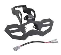 Soporte de Matrícula Kit eliminador de Guardabarros Trasero Compatible con Kawasaki Ninja ZX6R ZX636 2025. Portamatriculas(Type A.Adjustable)